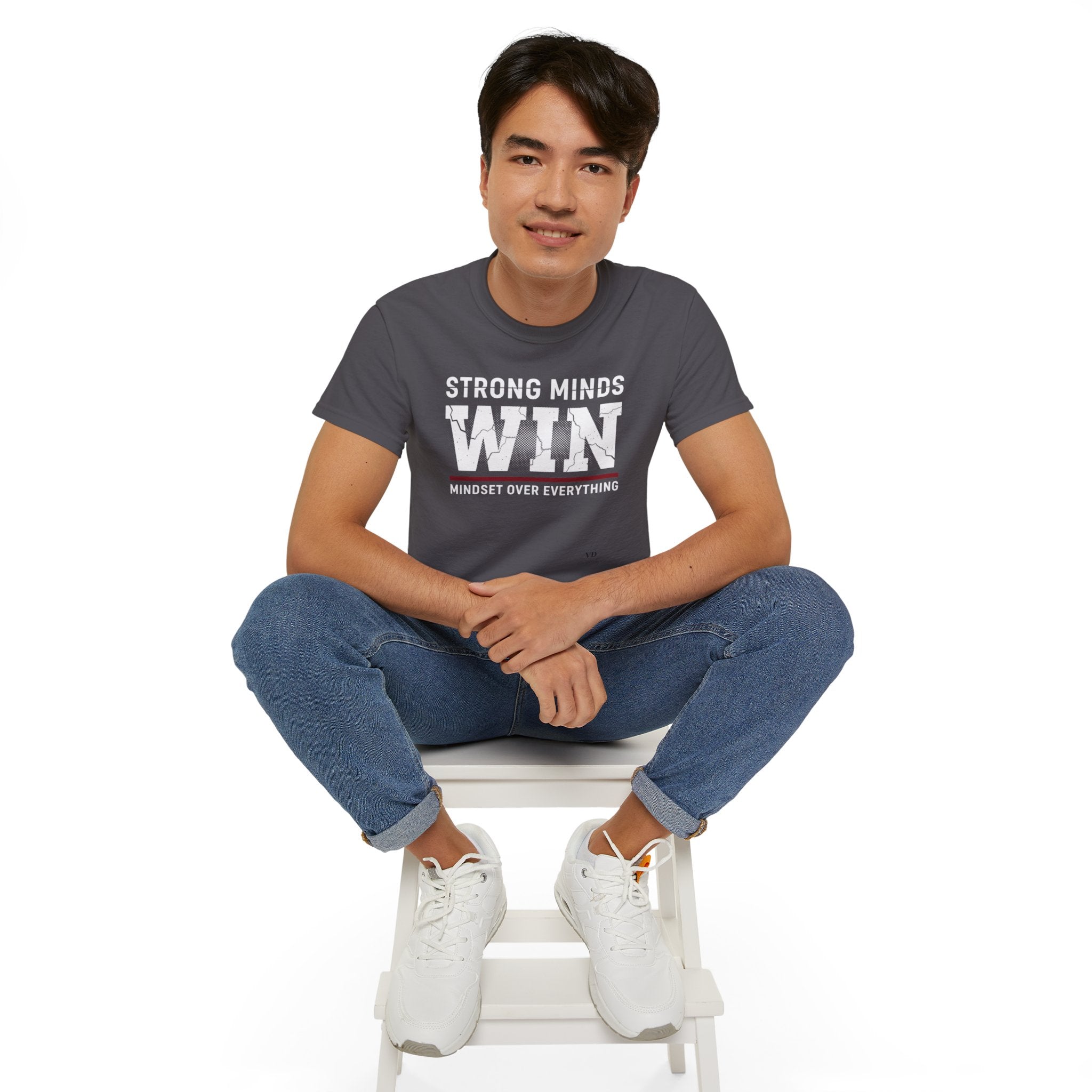 Strong Minds Win T-Shirt — "Mindset Over Everything" Motivational Tee