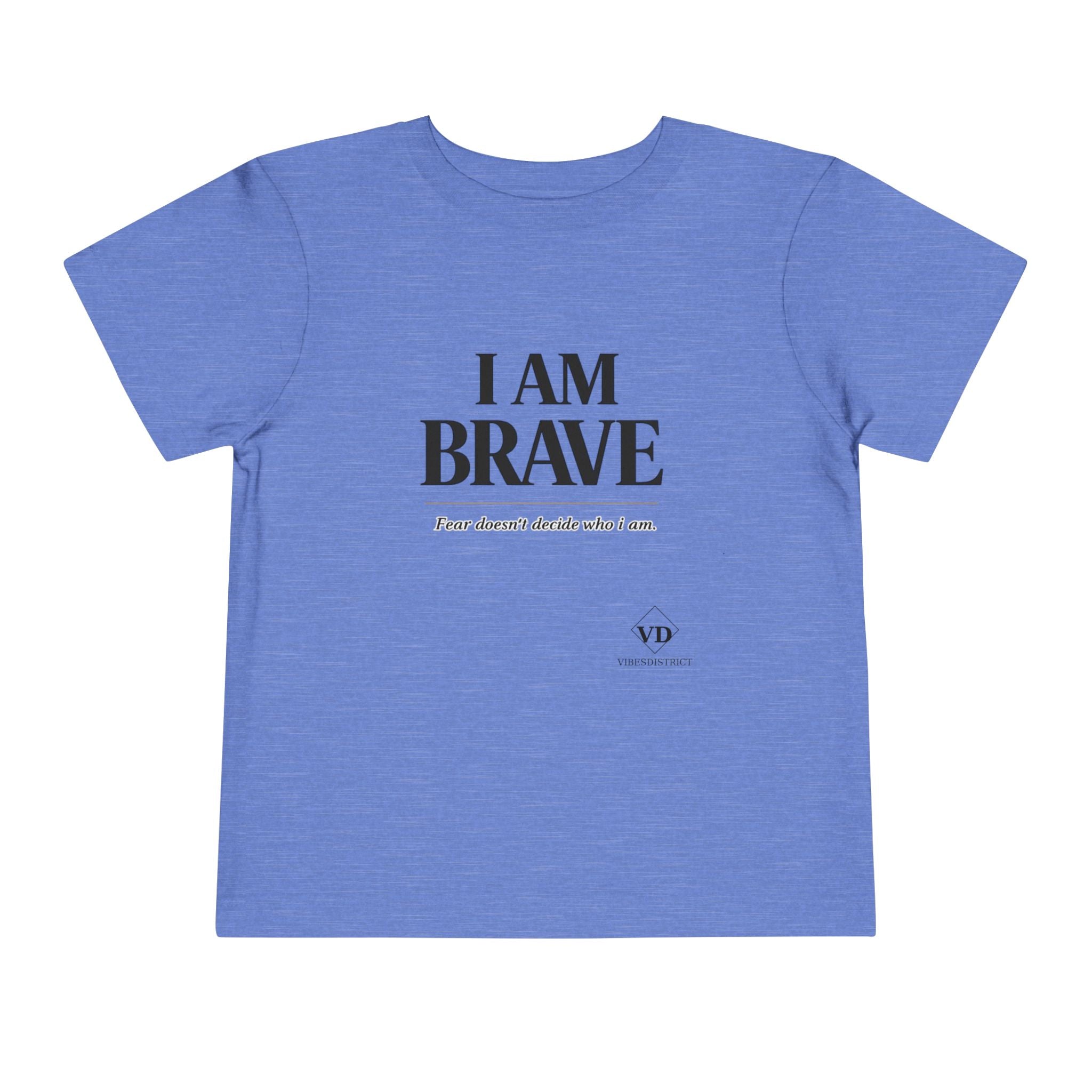 I Am Brave Toddler Tee — Inspirational Kids' Short Sleeve Shirt