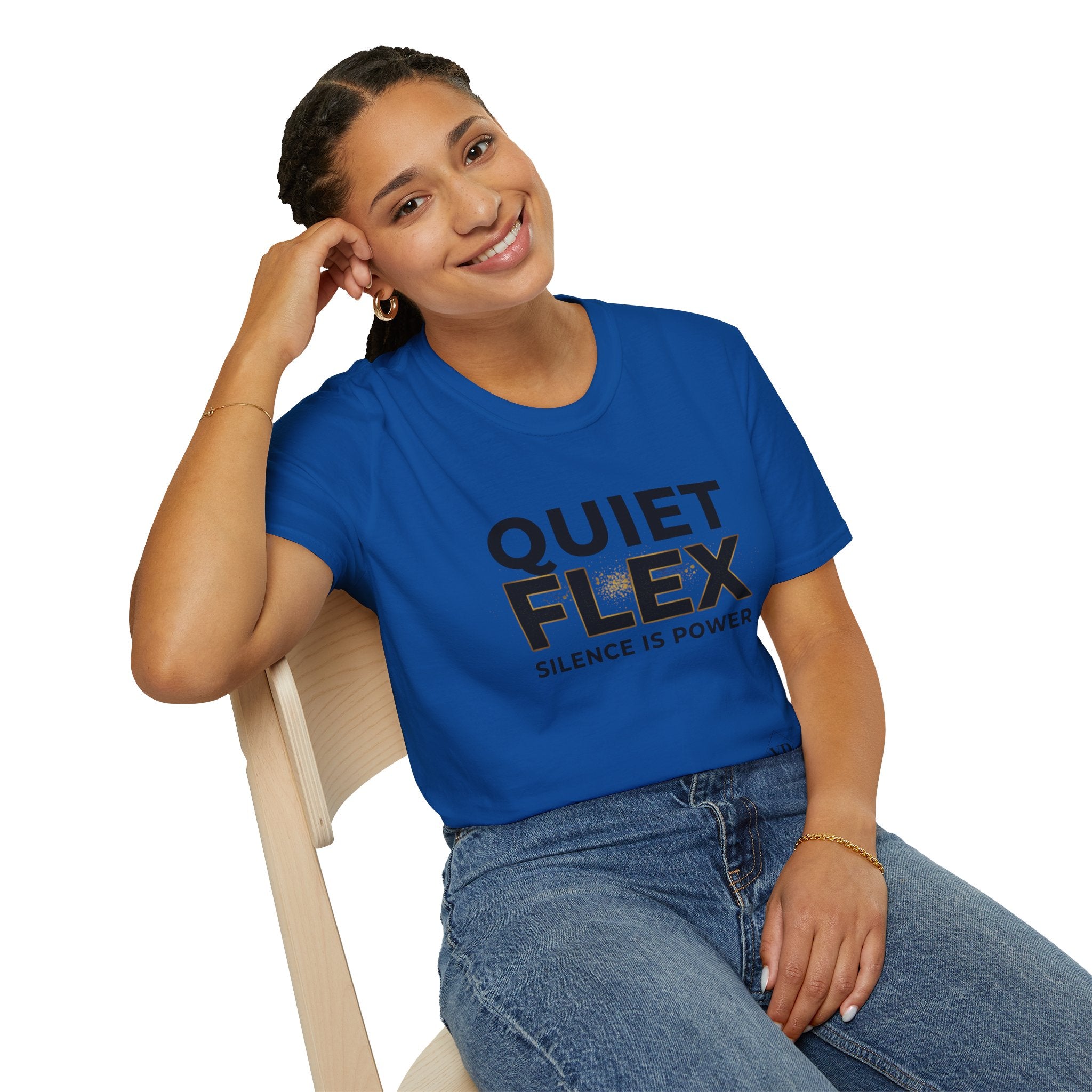 Quiet Flex T‑Shirt – 'Silence Is Power' Minimal Graphic Tee