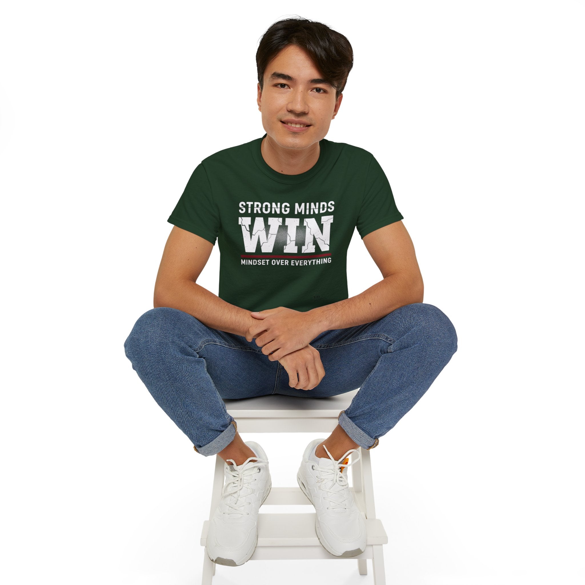 Strong Minds Win T-Shirt — "Mindset Over Everything" Motivational Tee