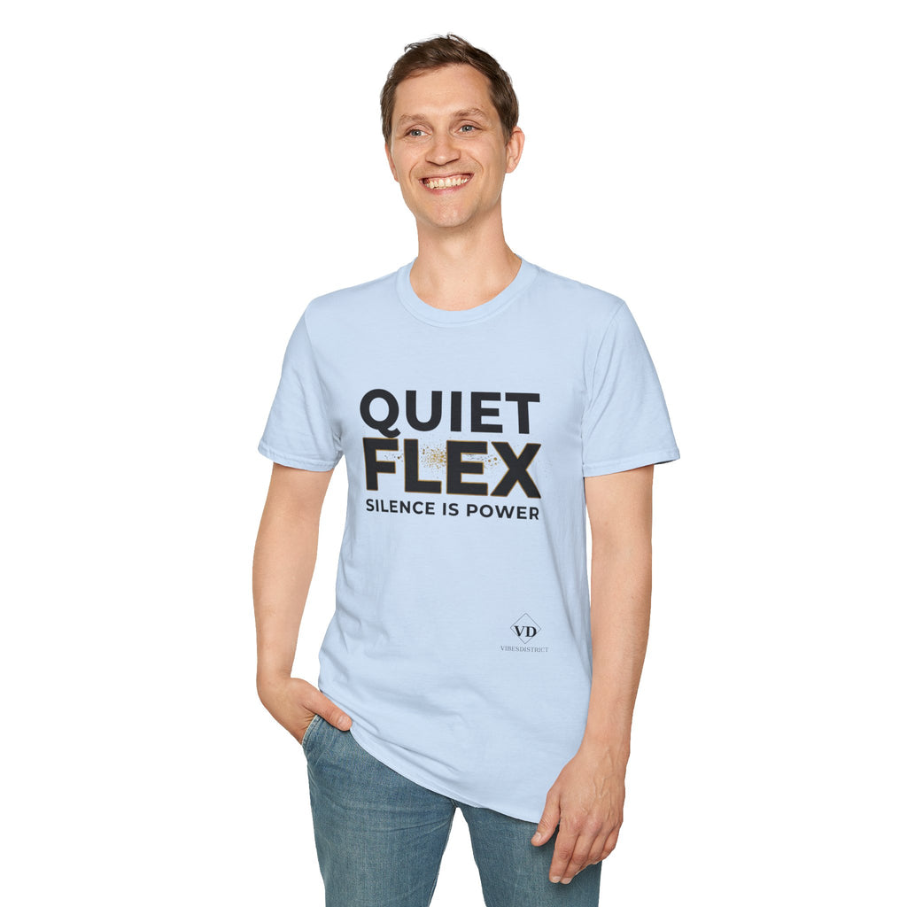 Quiet Flex T‑Shirt – 'Silence Is Power' Minimal Graphic Tee