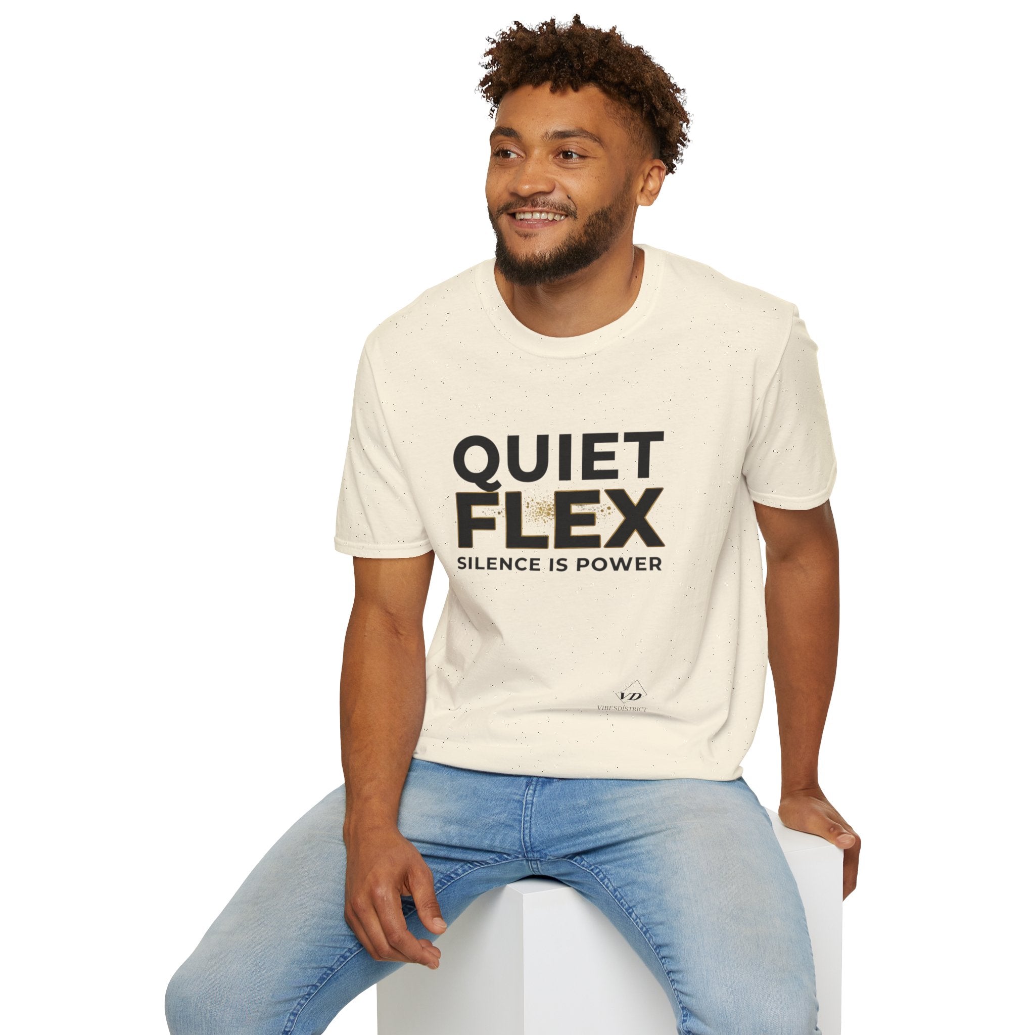 Quiet Flex T‑Shirt – 'Silence Is Power' Minimal Graphic Tee