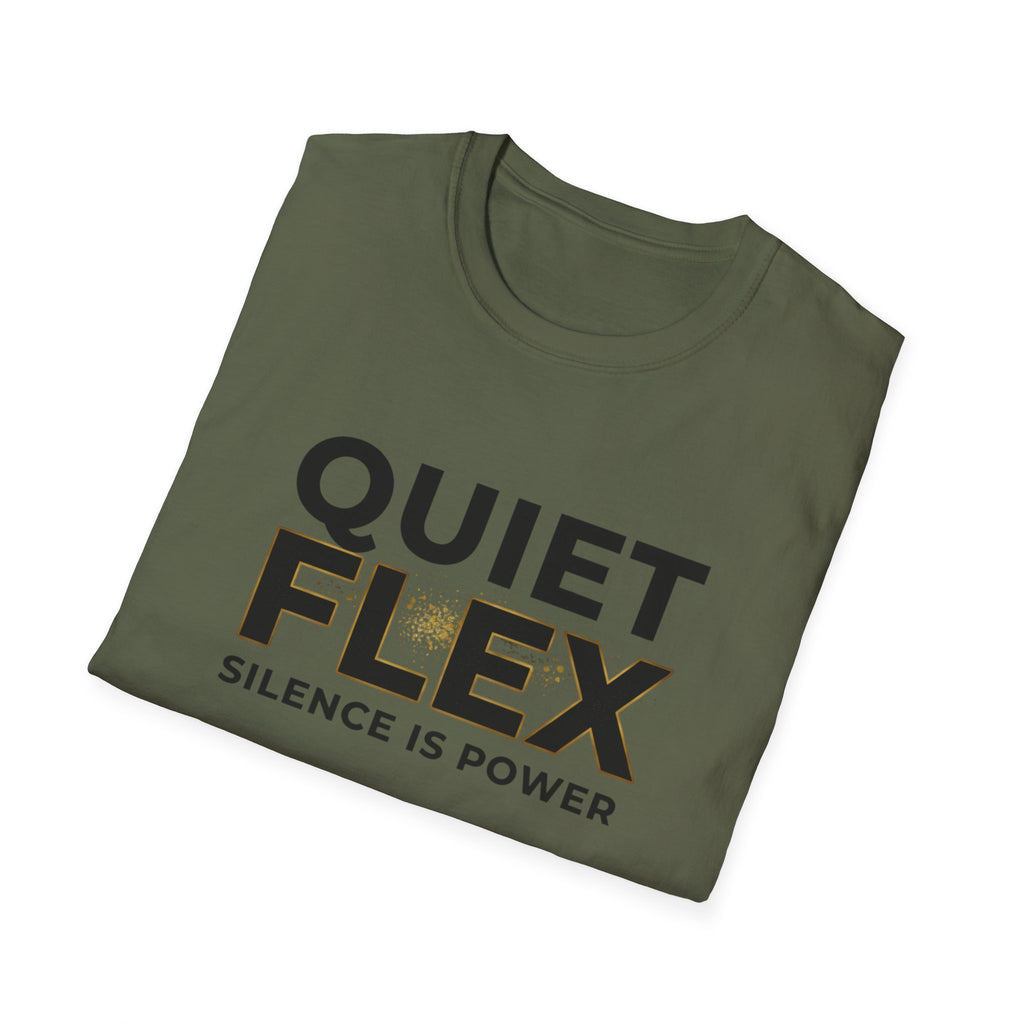 Quiet Flex T‑Shirt – 'Silence Is Power' Minimal Graphic Tee