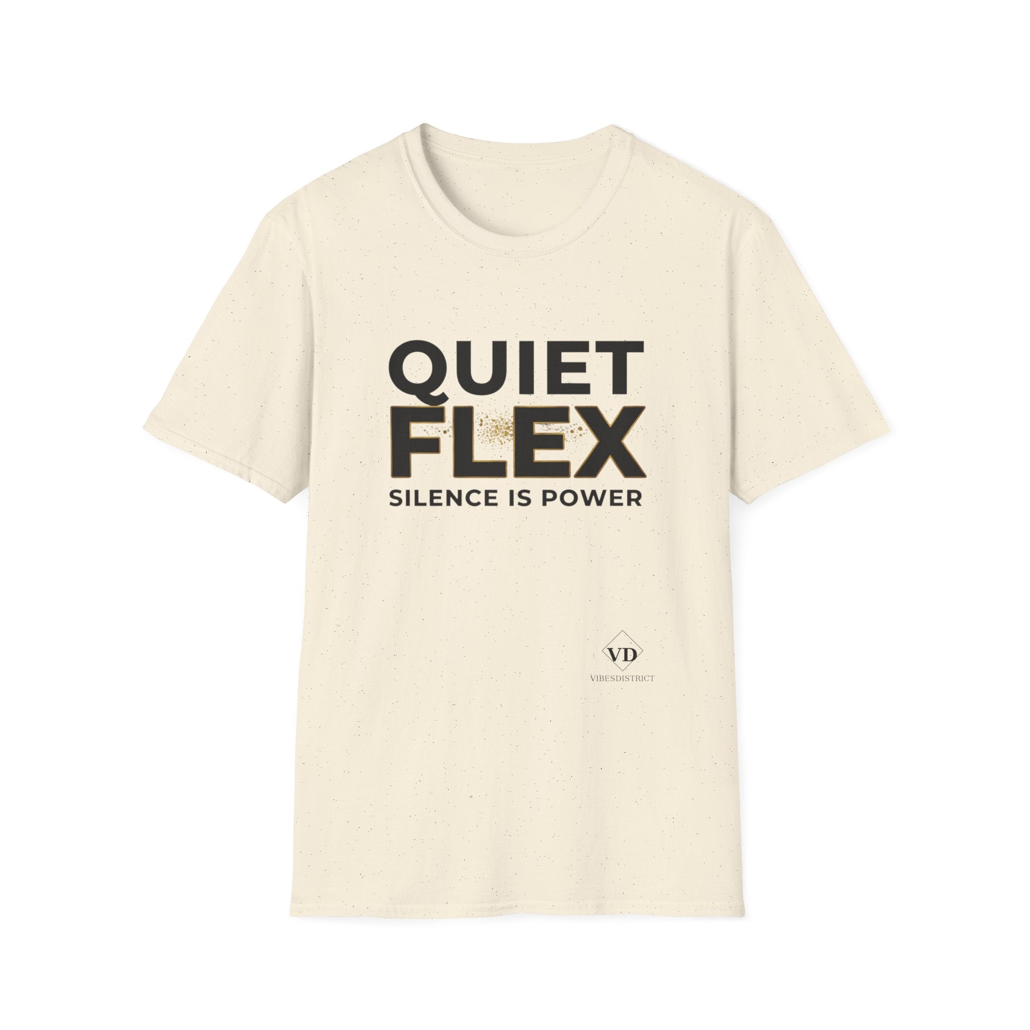 Quiet Flex T‑Shirt – 'Silence Is Power' Minimal Graphic Tee