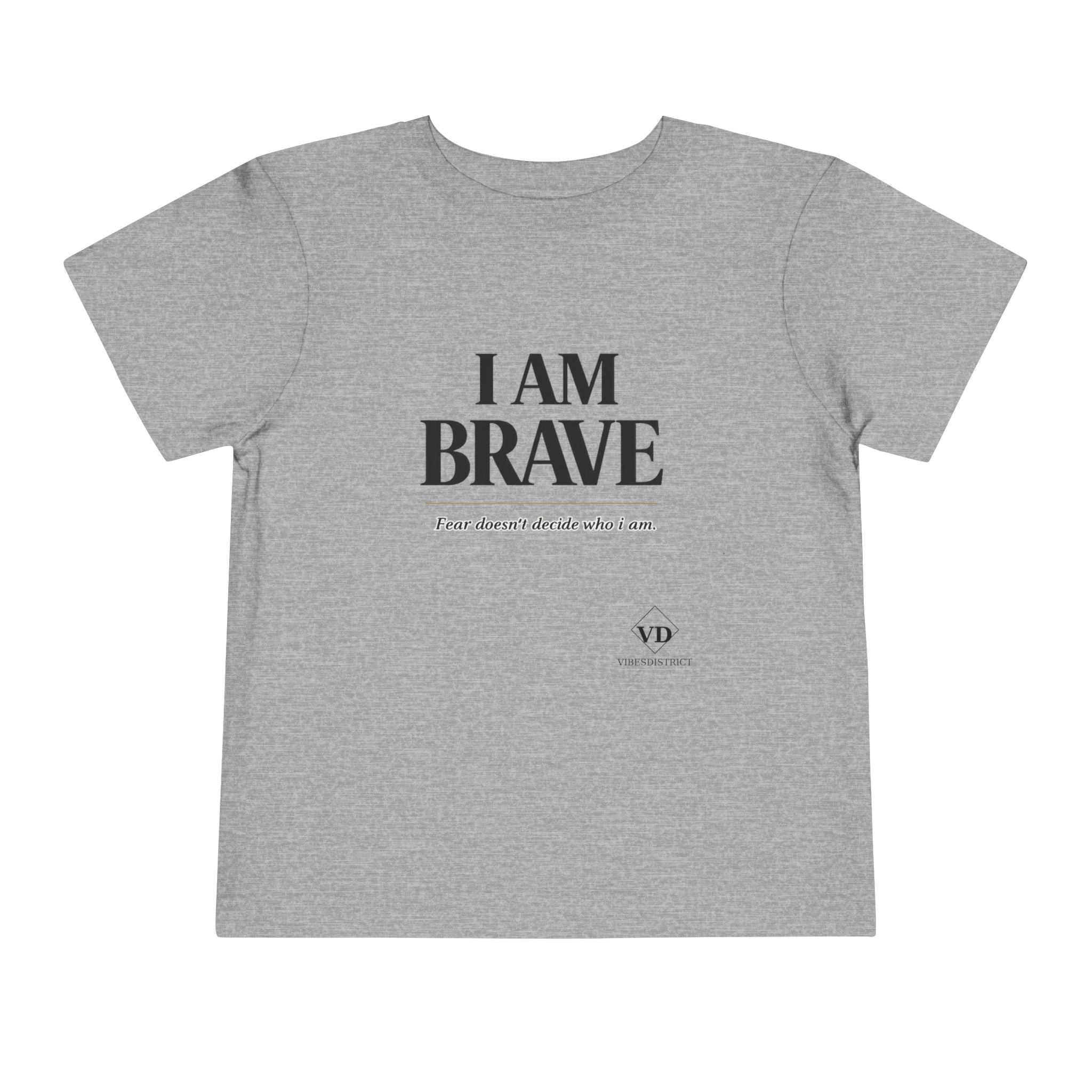 I Am Brave Toddler Tee — Inspirational Kids' Short Sleeve Shirt