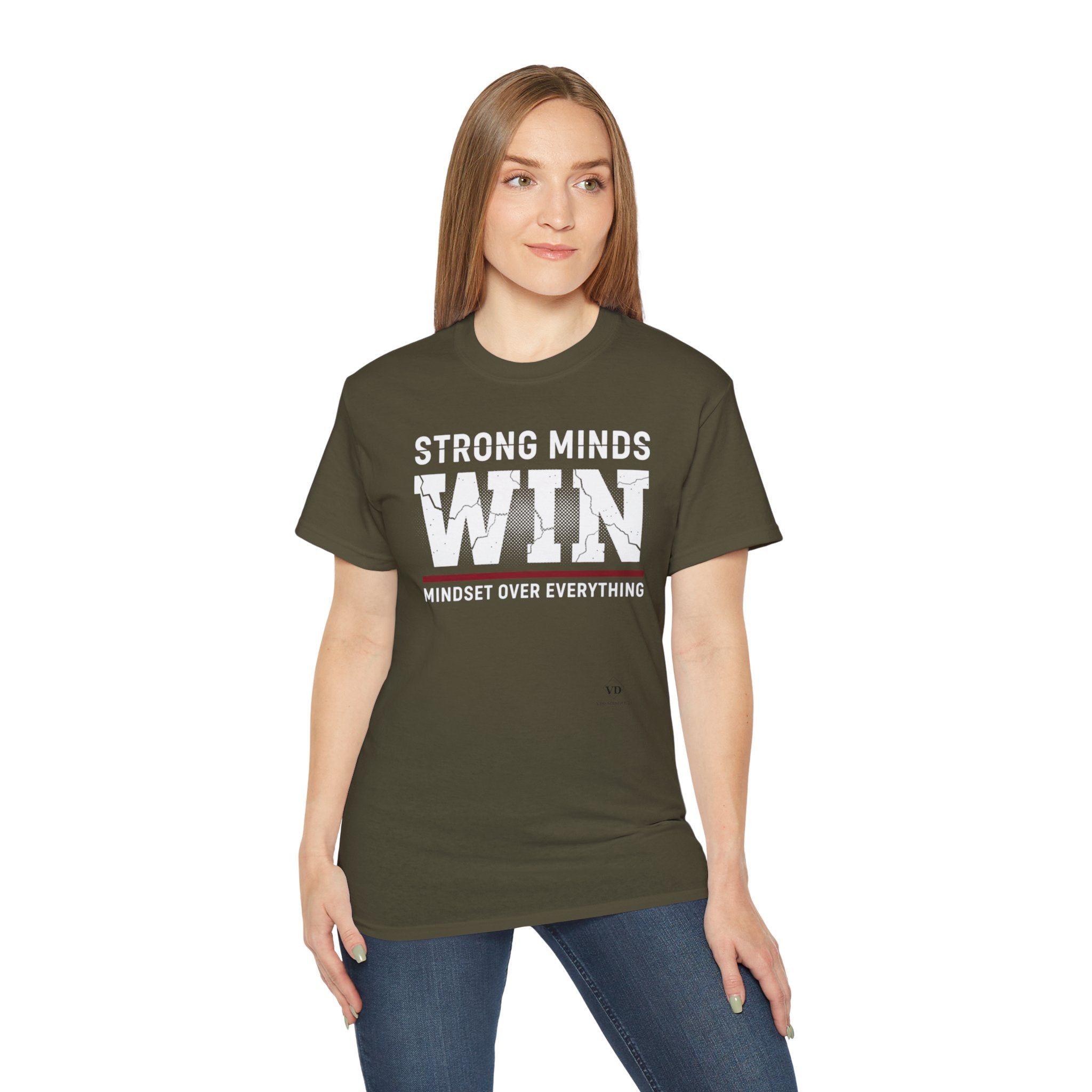 Strong Minds Win T-Shirt — "Mindset Over Everything" Motivational Tee