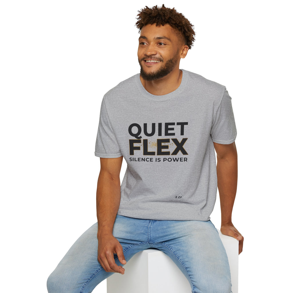 Quiet Flex T‑Shirt – 'Silence Is Power' Minimal Graphic Tee