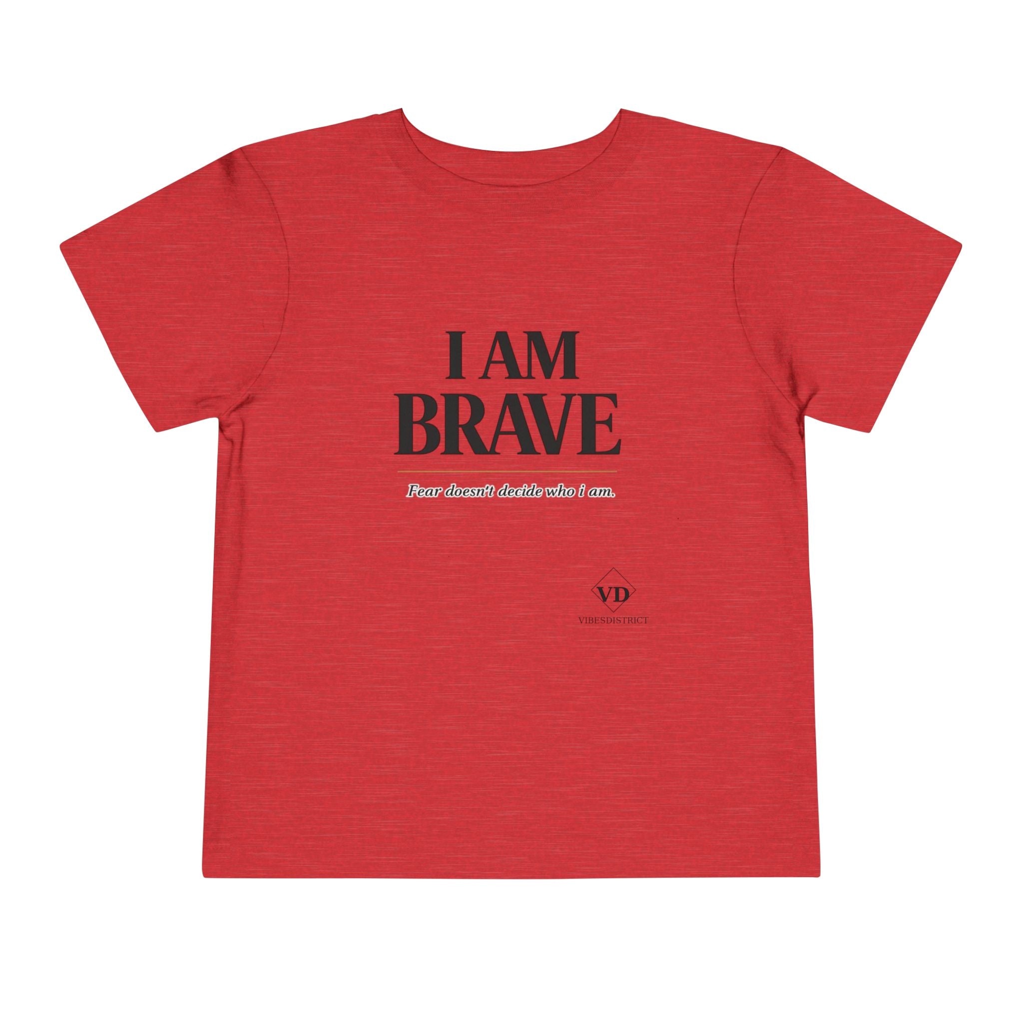 I Am Brave Toddler Tee — Inspirational Kids' Short Sleeve Shirt