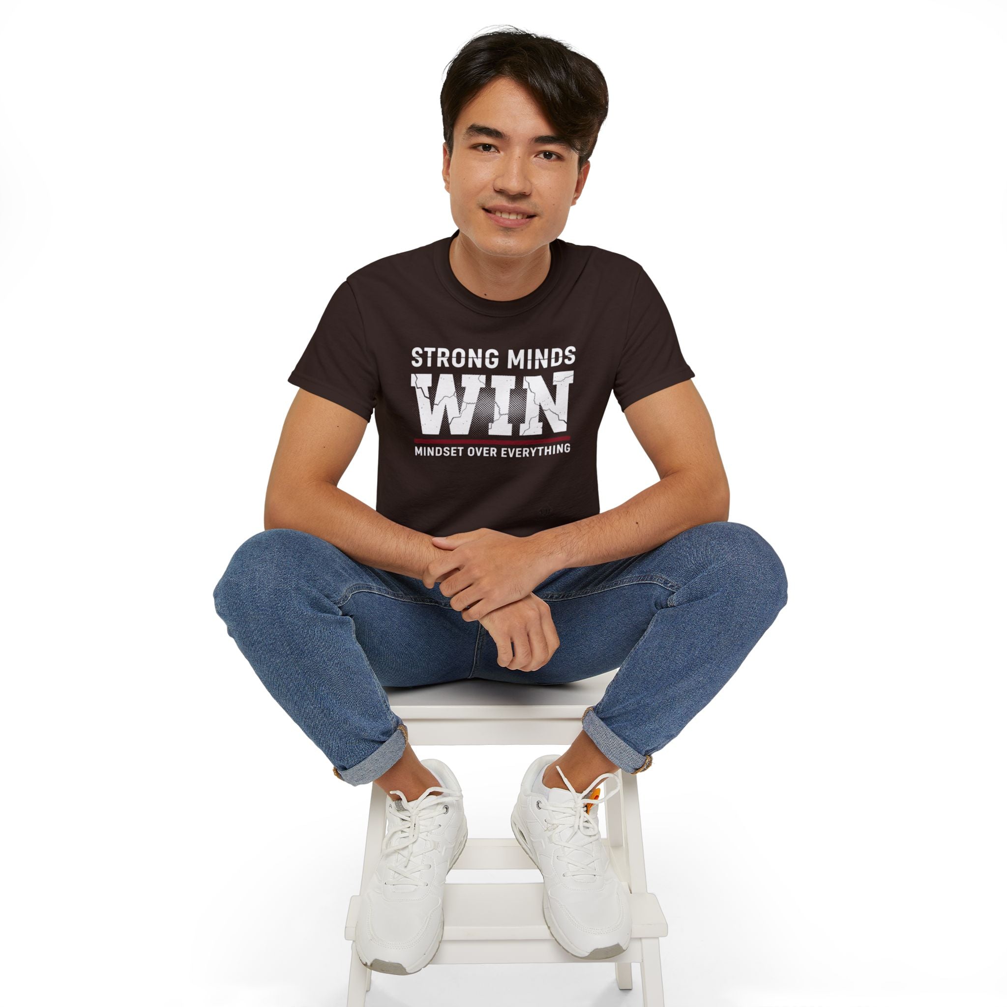 Strong Minds Win T-Shirt — "Mindset Over Everything" Motivational Tee