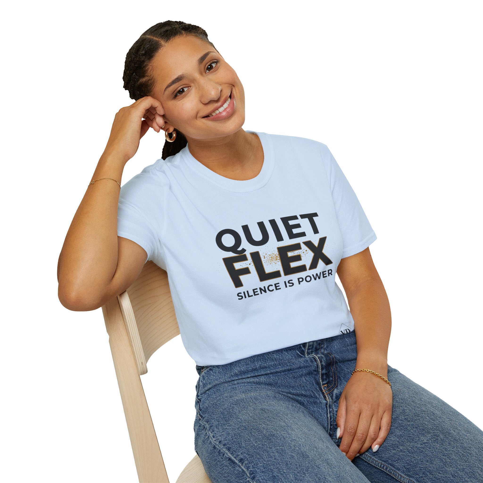 Quiet Flex T‑Shirt – 'Silence Is Power' Minimal Graphic Tee