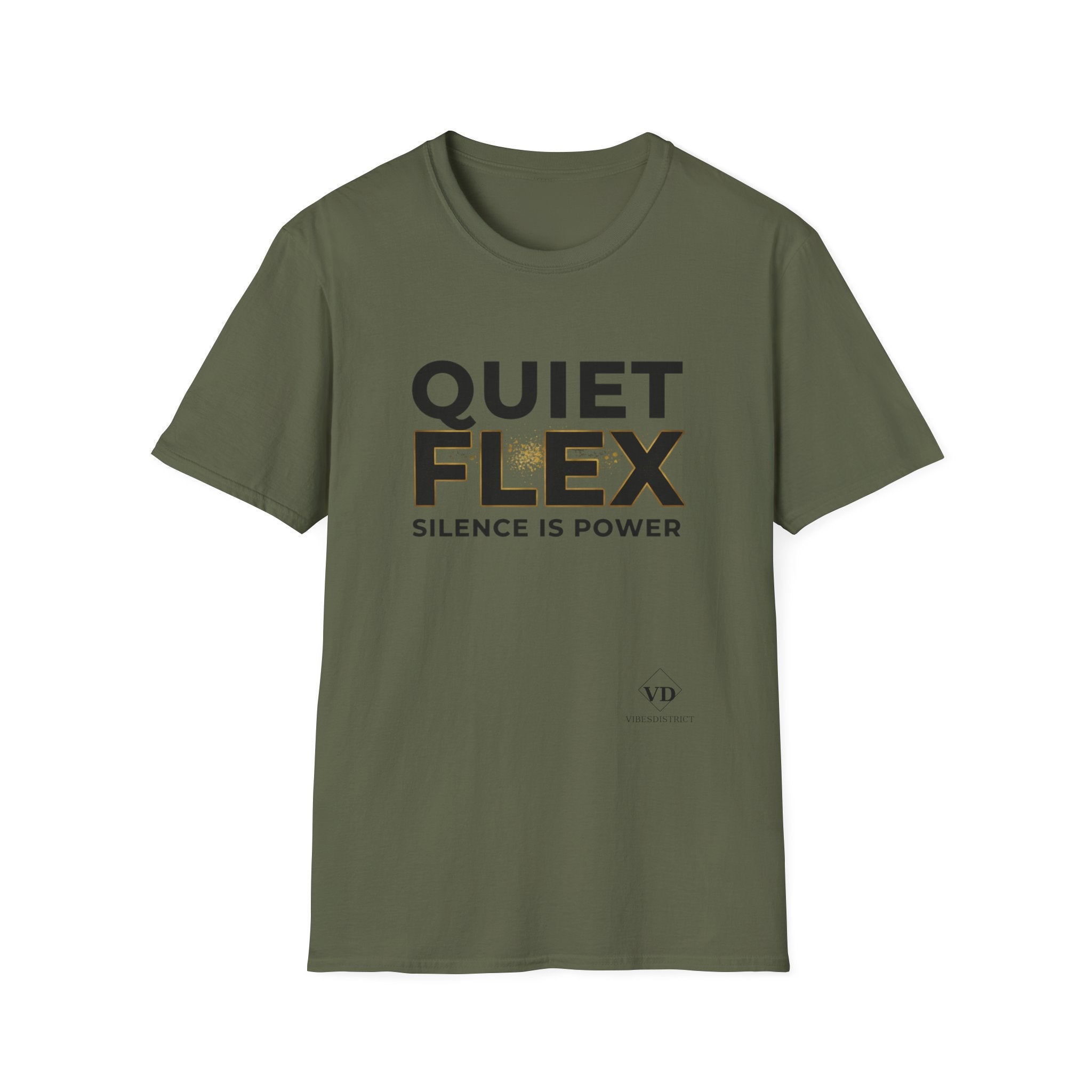 Quiet Flex T‑Shirt – 'Silence Is Power' Minimal Graphic Tee