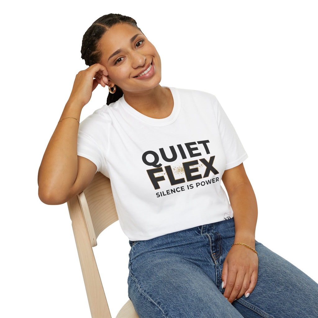 Quiet Flex T‑Shirt – 'Silence Is Power' Minimal Graphic Tee