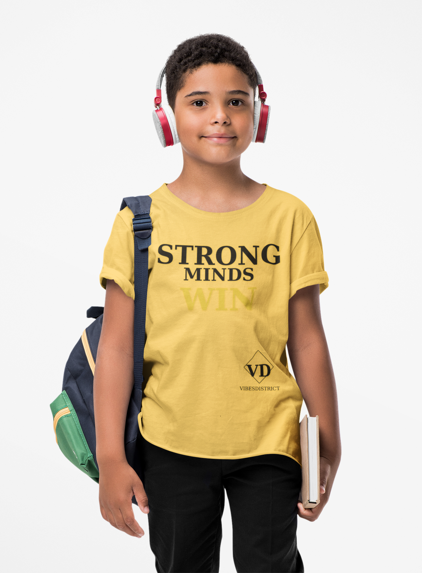 Toddler Tee — "Strong Minds Win" Inspirational Kids Shirt