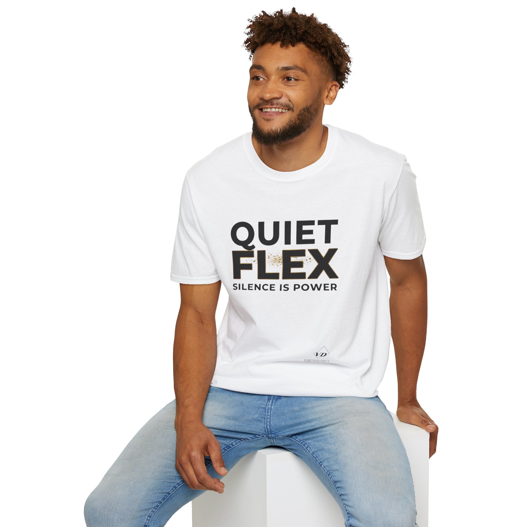 Quiet Flex T‑Shirt – 'Silence Is Power' Minimal Graphic Tee