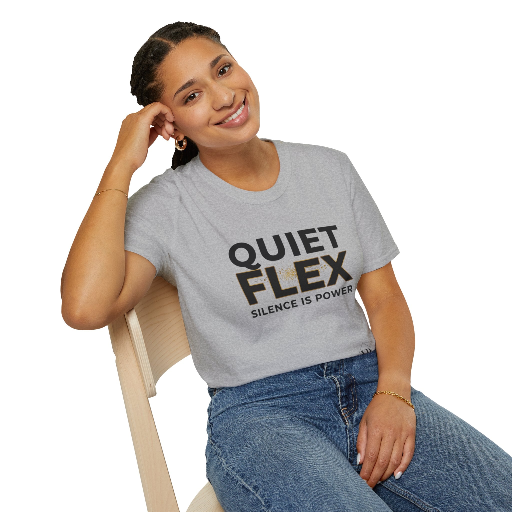 Quiet Flex T‑Shirt – 'Silence Is Power' Minimal Graphic Tee