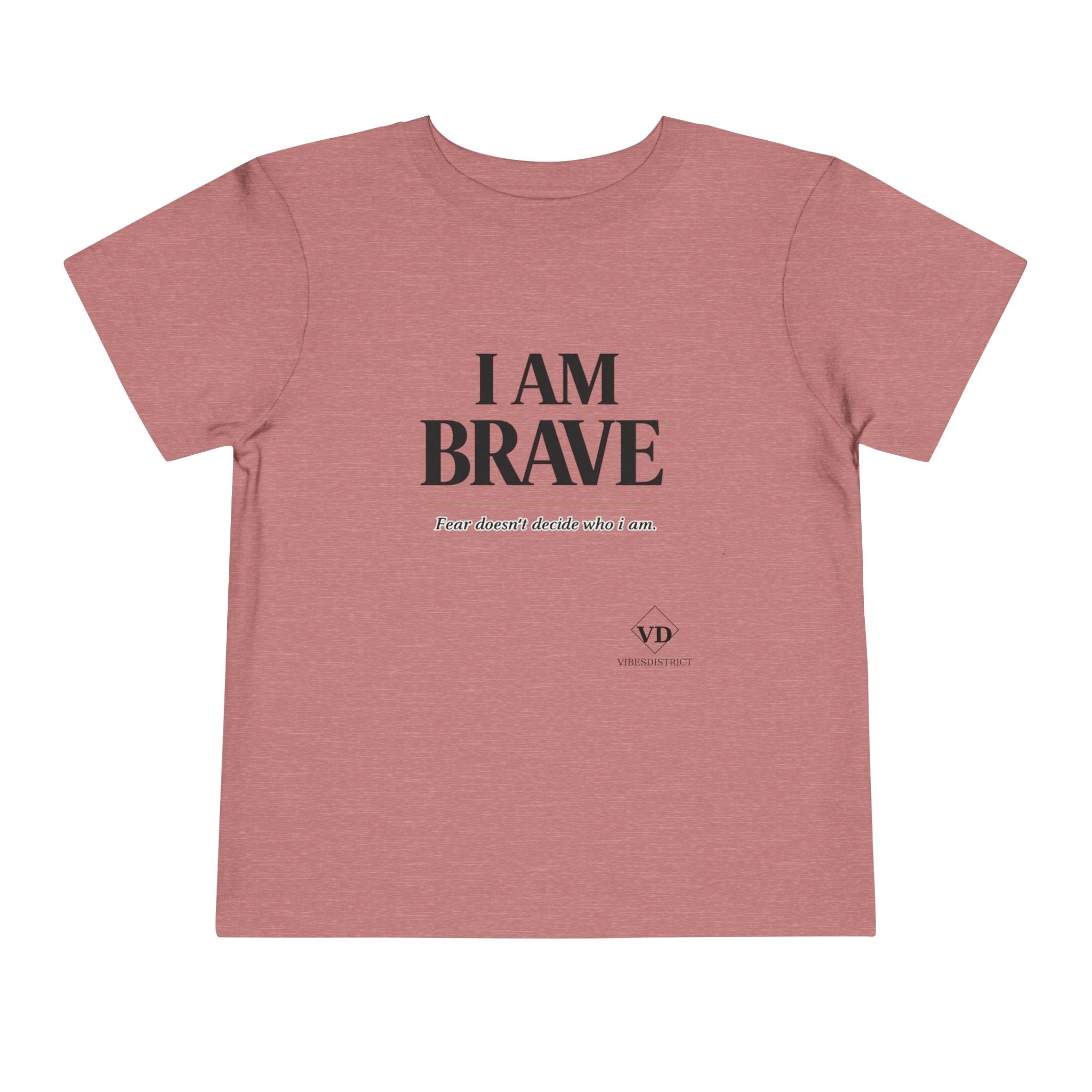I Am Brave Toddler Tee — Inspirational Kids' Short Sleeve Shirt