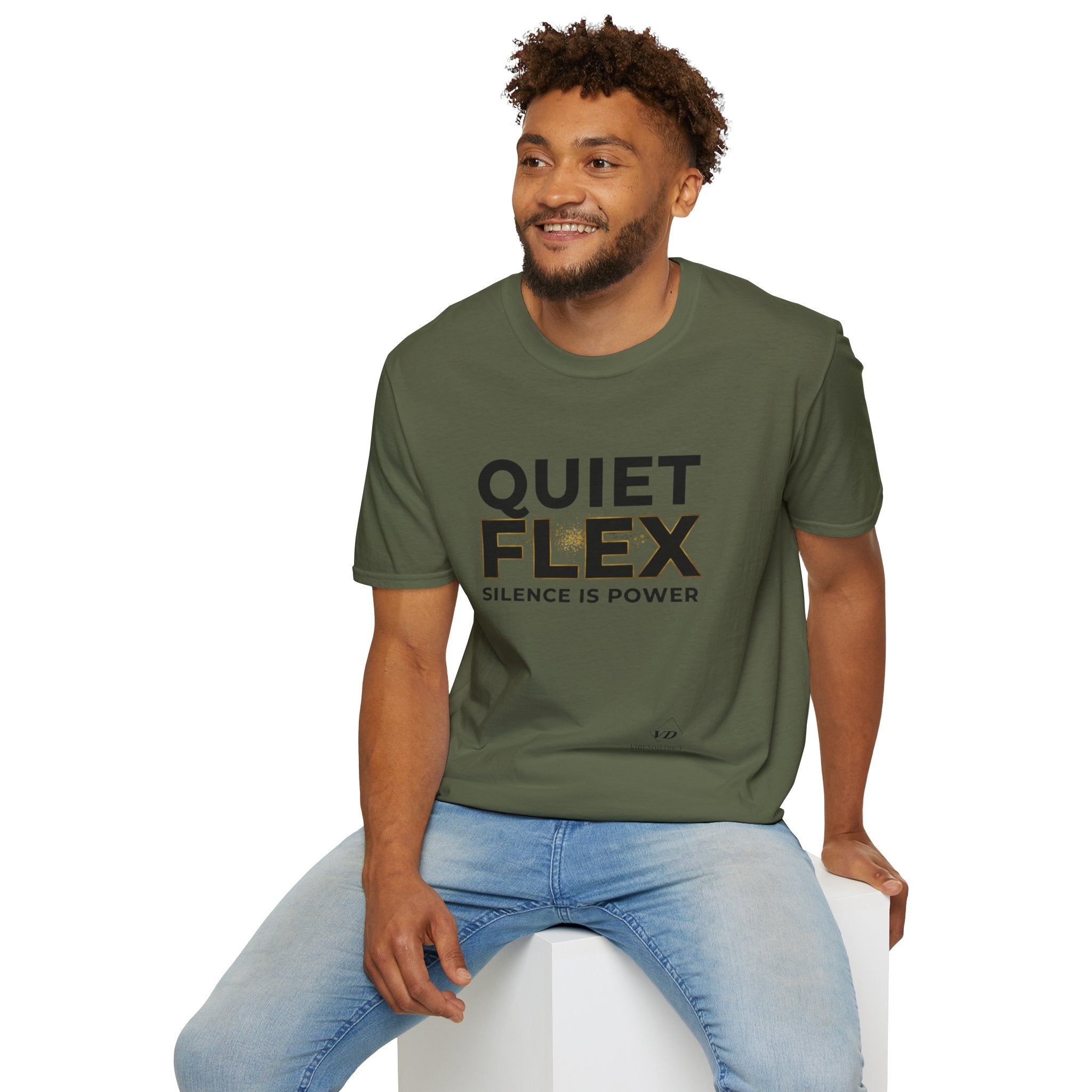 Quiet Flex T‑Shirt – 'Silence Is Power' Minimal Graphic Tee