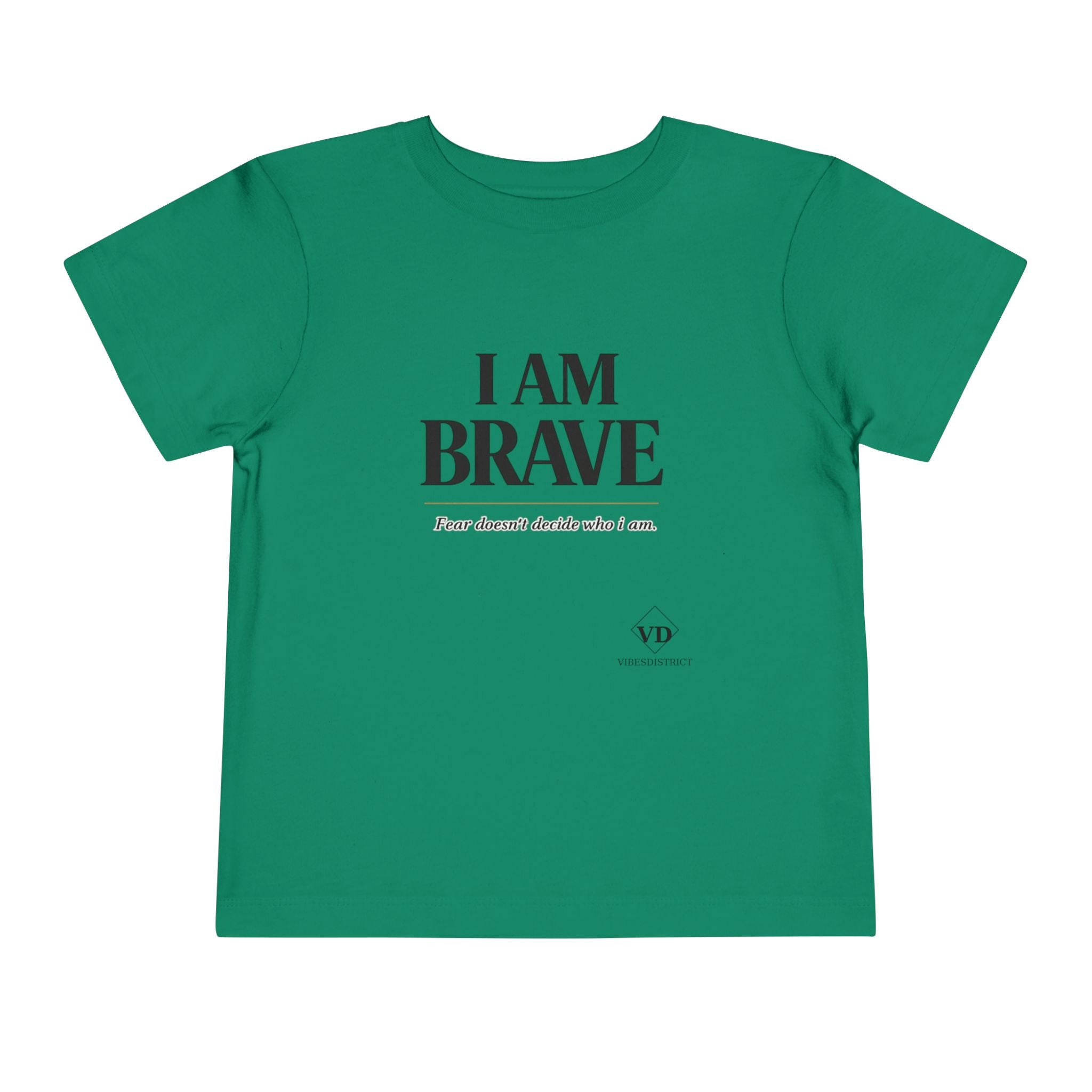 I Am Brave Toddler Tee — Inspirational Kids' Short Sleeve Shirt