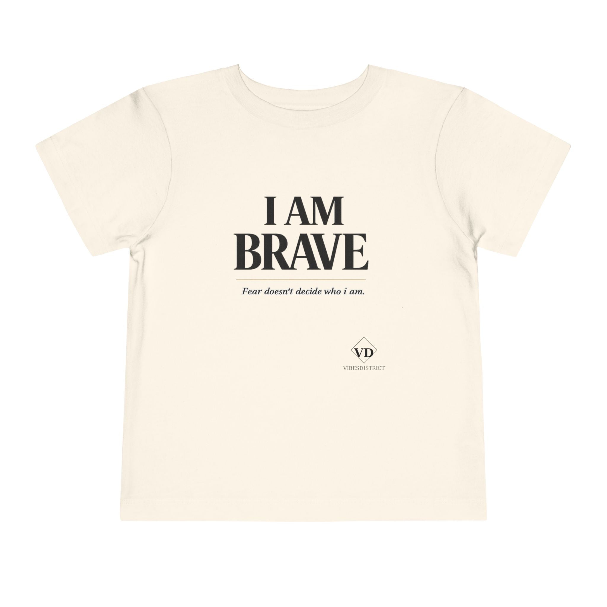 I Am Brave Toddler Tee — Inspirational Kids' Short Sleeve Shirt