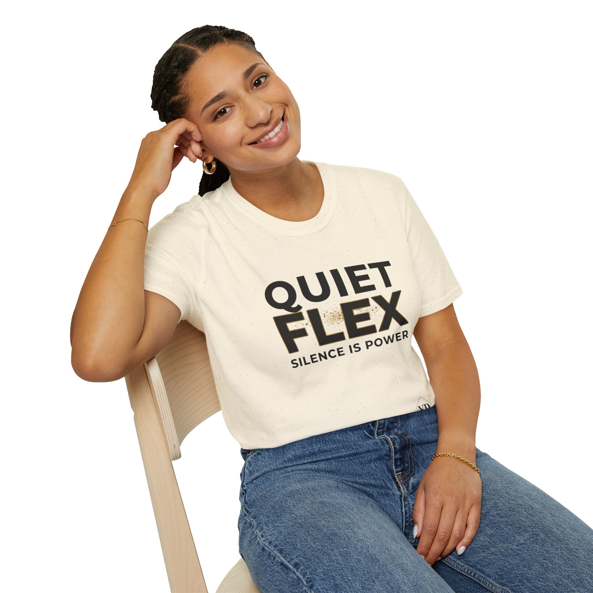 Quiet Flex T‑Shirt – 'Silence Is Power' Minimal Graphic Tee