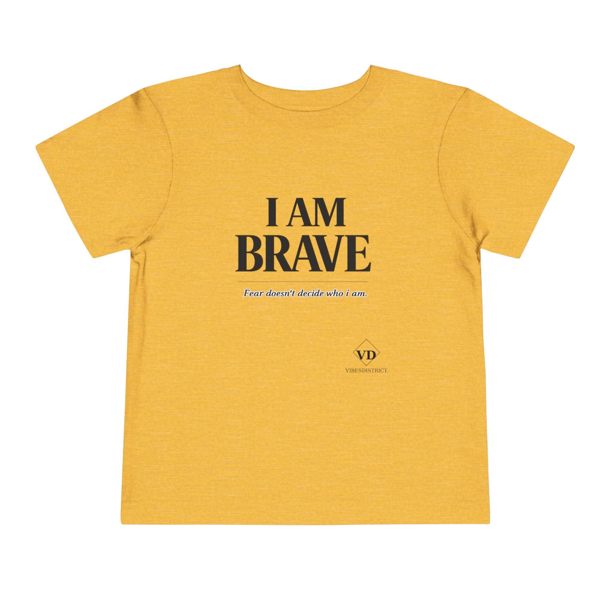 I Am Brave Toddler Tee — Inspirational Kids' Short Sleeve Shirt