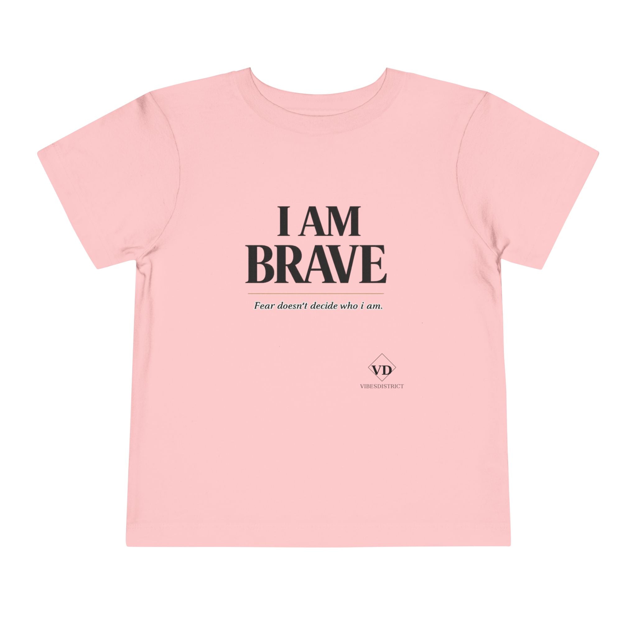 I Am Brave Toddler Tee — Inspirational Kids' Short Sleeve Shirt