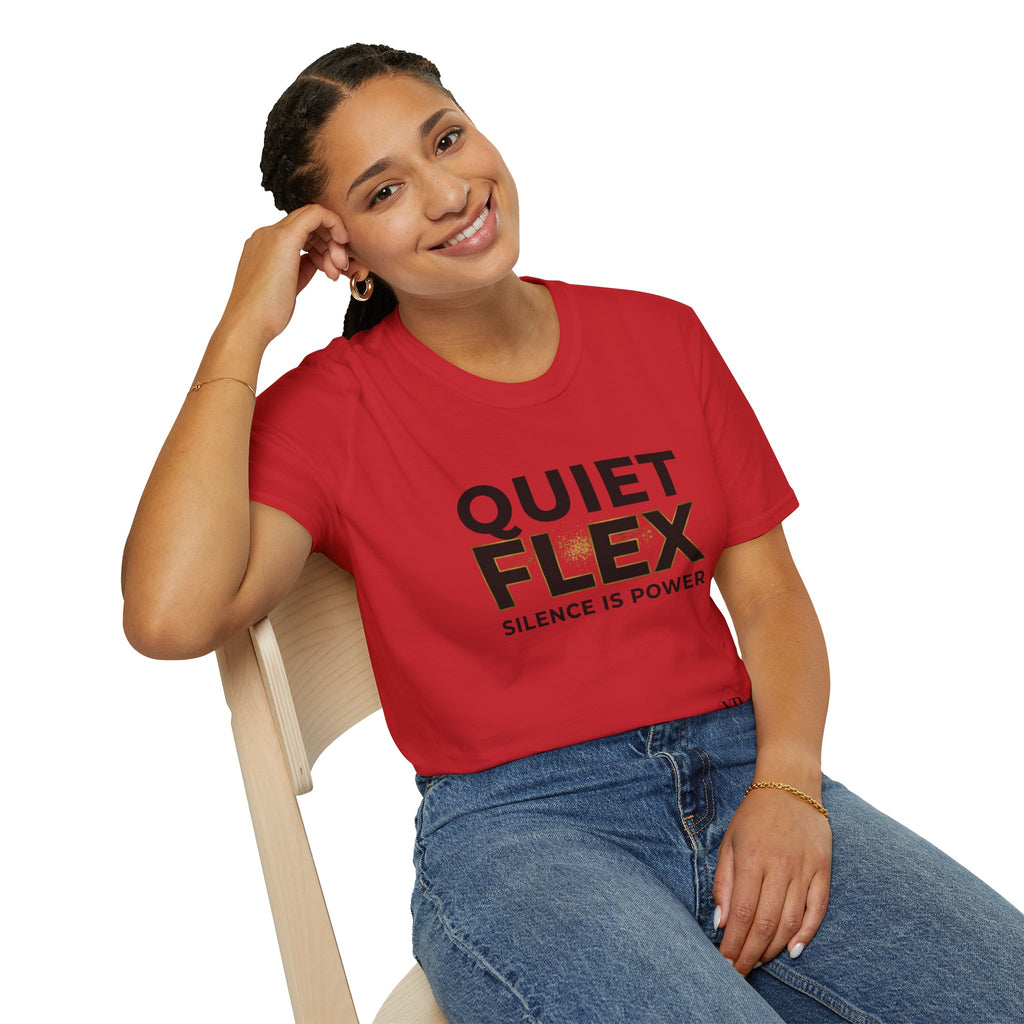 Quiet Flex T‑Shirt – 'Silence Is Power' Minimal Graphic Tee