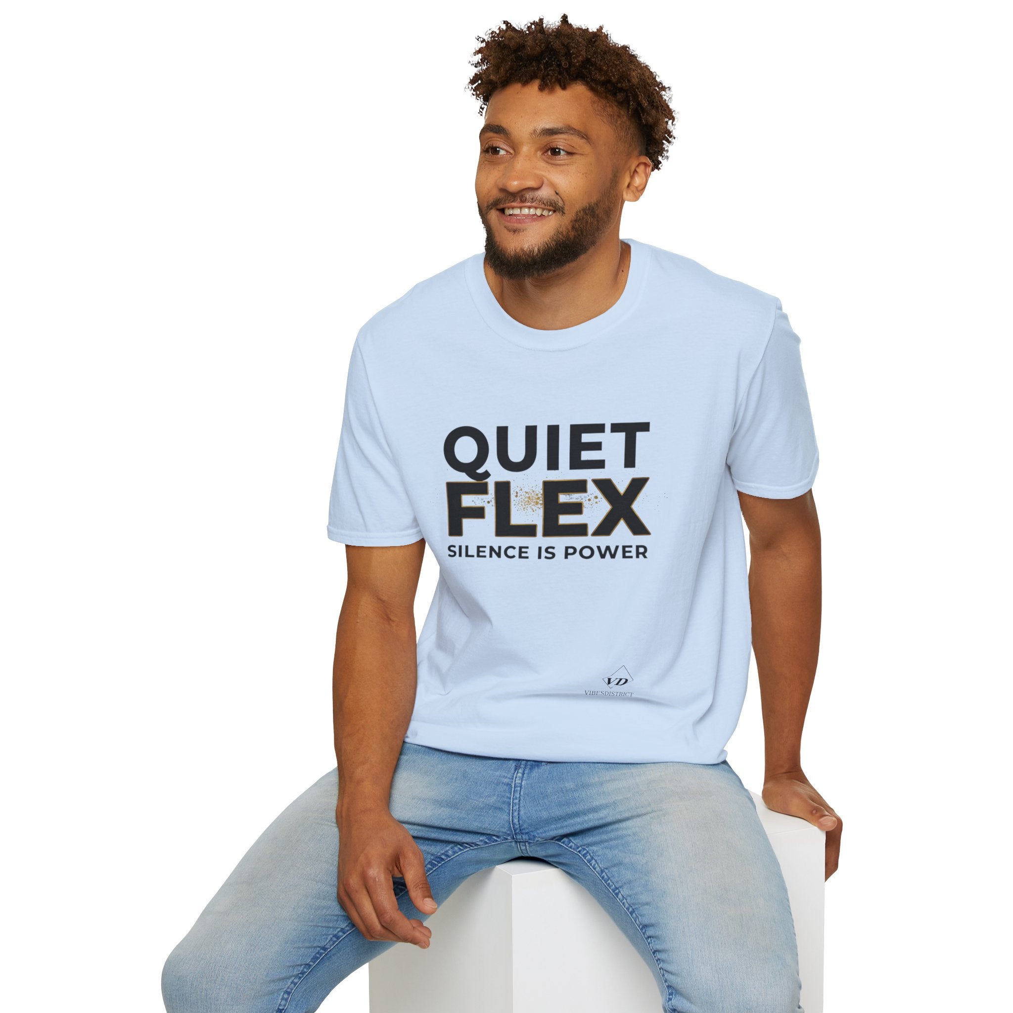 Quiet Flex T‑Shirt – 'Silence Is Power' Minimal Graphic Tee